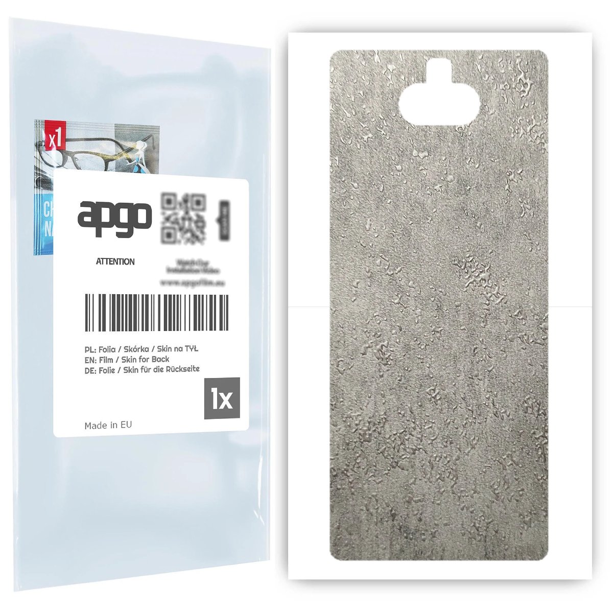 Folia naklejka skórka strukturalna na TYŁ do Sony Xperia 10 -  Beton - apgo SKINS