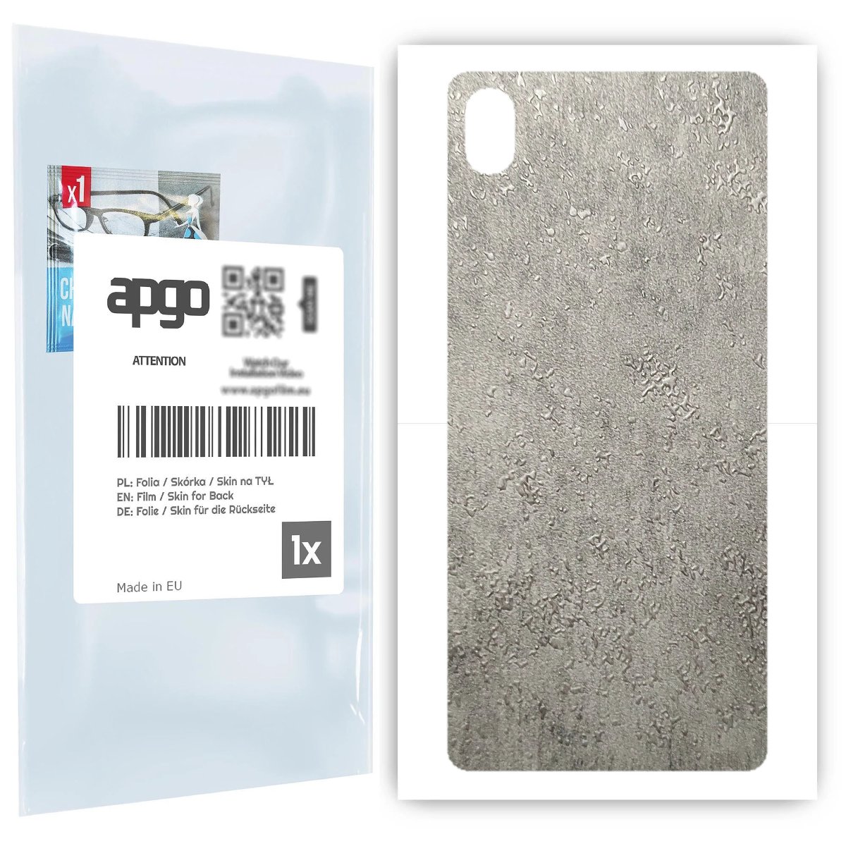Folia naklejka skórka strukturalna na TYŁ do Sony Xperia L3 -  Beton - apgo SKINS