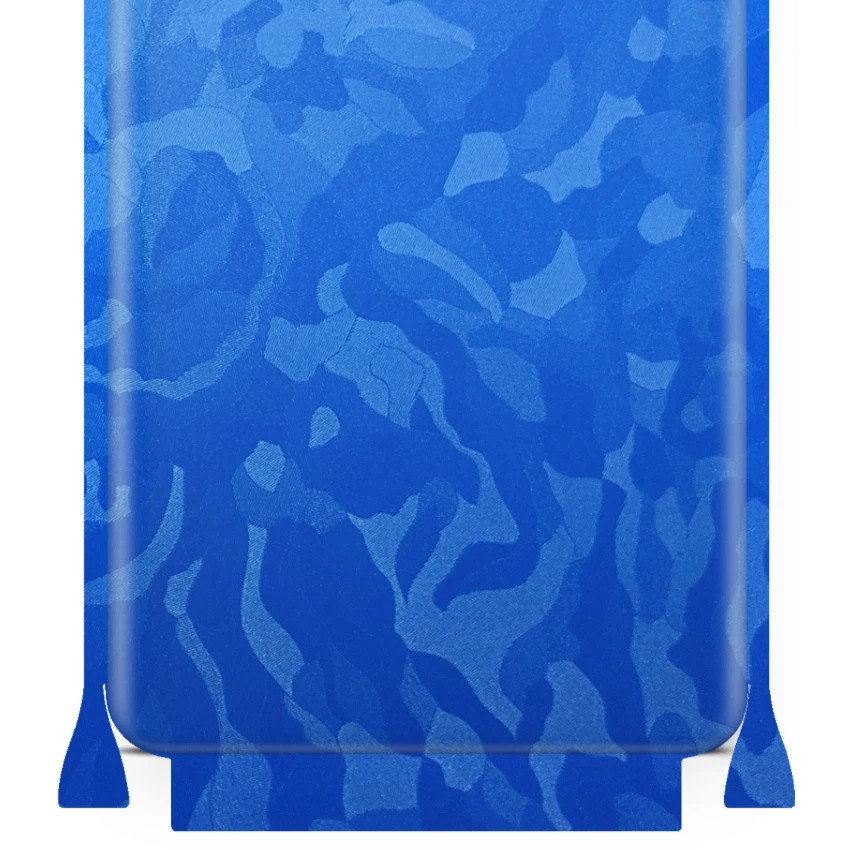 Folia naklejka skórka strukturalna na TYŁ+BOKI do Meizu M6 Note -  Moro | Camo Niebieski - apgo SKINS