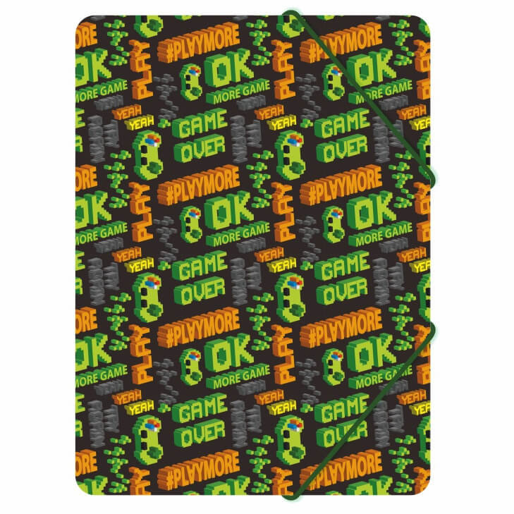 Biurfol Teczka gumka A4/PP nadruk Game