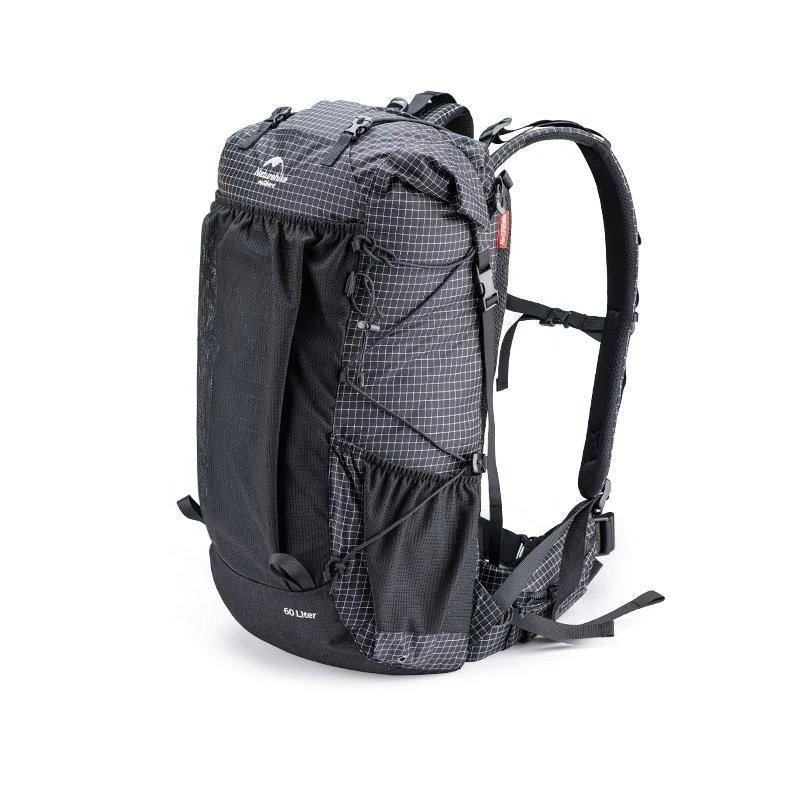 NATUREHIKE Plecak turystyczny ROCK HIKING 60+5 L dyneema fabric black