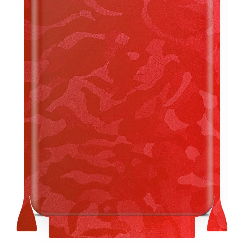 Folia naklejka skórka strukturalna na TYŁ+BOKI do Samsung Galaxy A60 -  Moro | Camo Czerwony - apgo SKINS