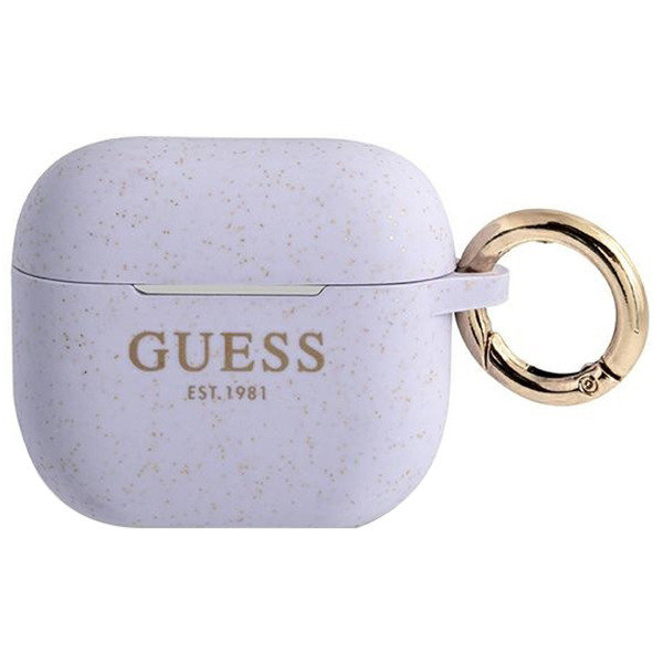 Guess Guess GUA3SGGEU AirPods 3 cover purpurowy/purple Silicone Glitter GUE1104PRP