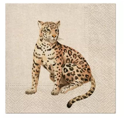 Serwetki Lampart 33x33cm 20szt - PAW