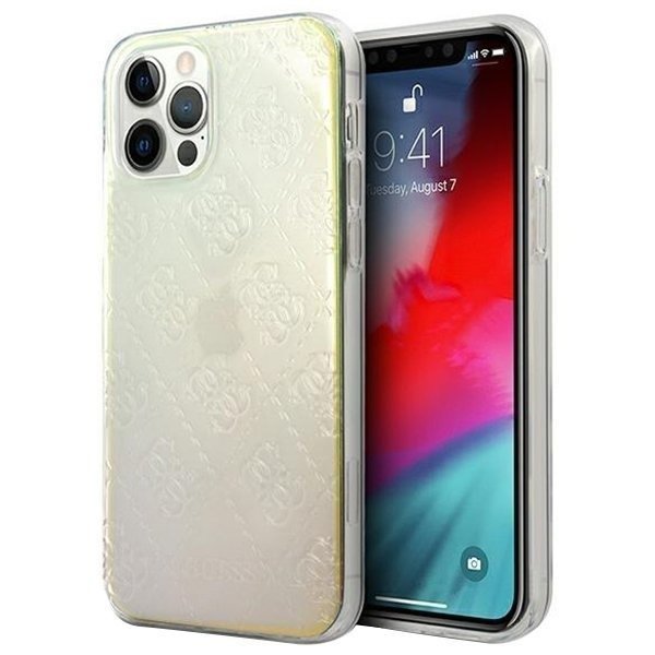 Guess Etui 3D Pattern Collection Hardcase do iPhone 12 Pro Max opalowe GUHCP12L3D4GIRBL