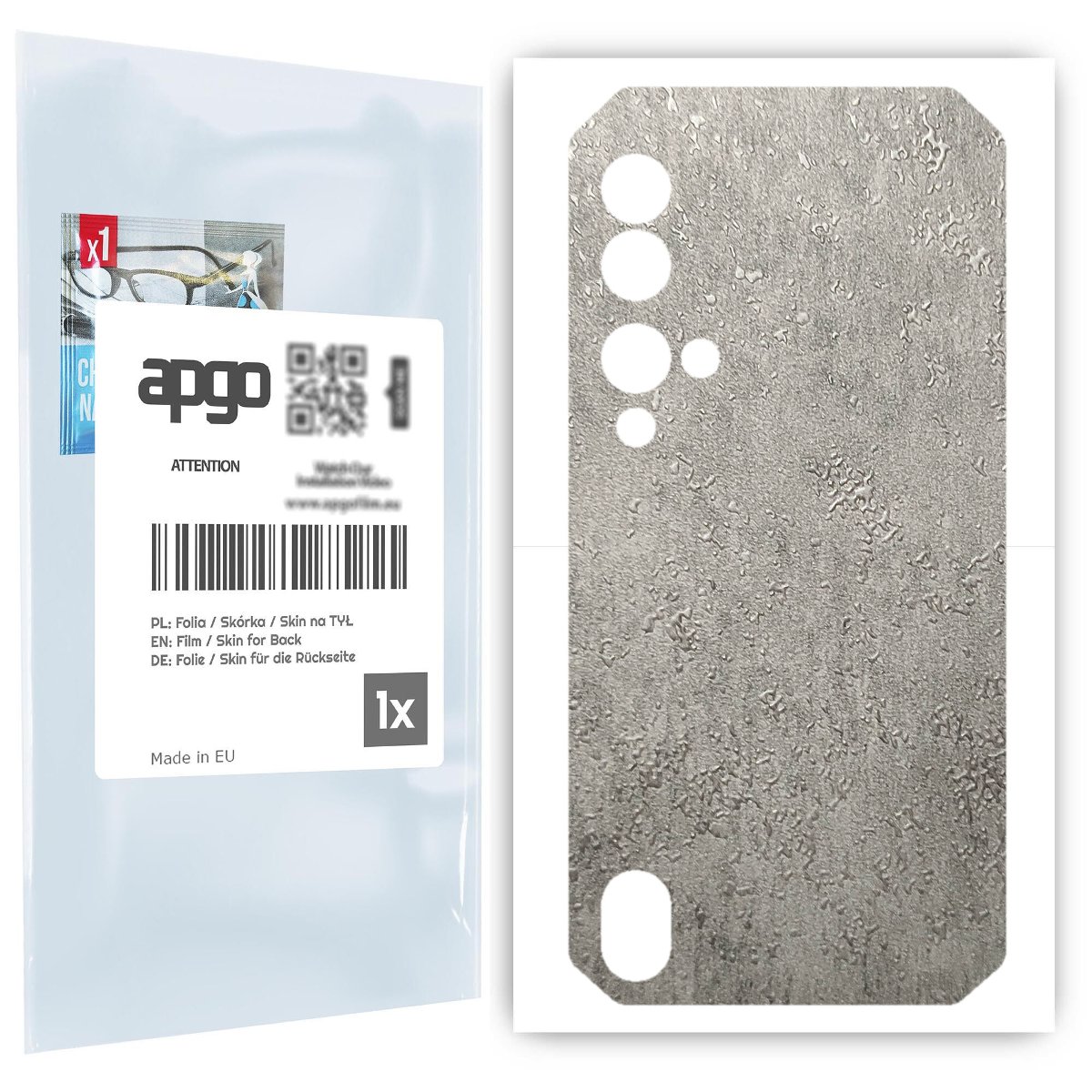 Folia naklejka skórka strukturalna na TYŁ do Blackview BV9900 Pro -  Beton - apgo SKINS