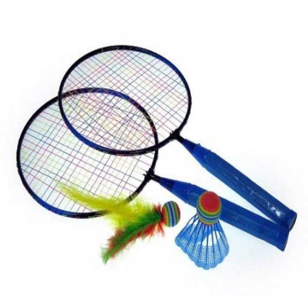 Hipo Badminton metalowy z lotką i piłeczką w siatce