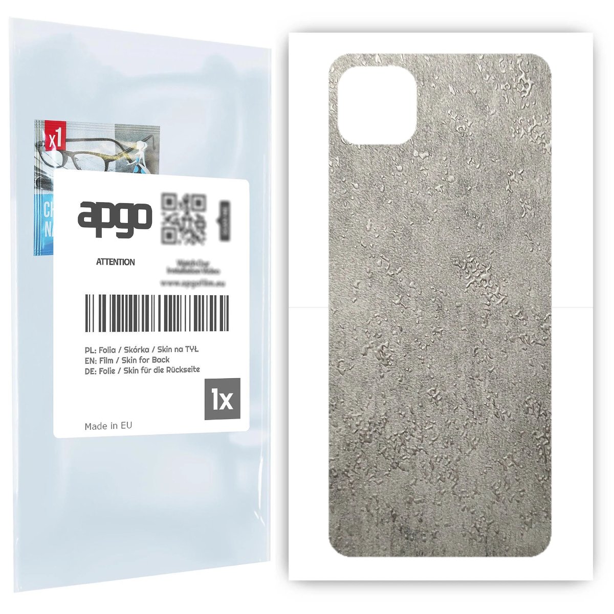 Folia naklejka skórka strukturalna na TYŁ do Samsung Galaxy A22 5G -  Beton - apgo SKINS