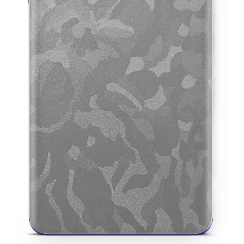 Folia naklejka skórka strukturalna na TYŁ do Samsung Galaxy A30 -  Moro | Camo Srebrny - apgo SKINS