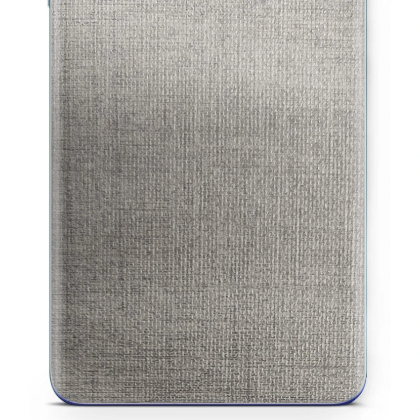 Folia naklejka skórka strukturalna na TYŁ do LG Q70 -  Tkanina Denim Szary - apgo SKINS