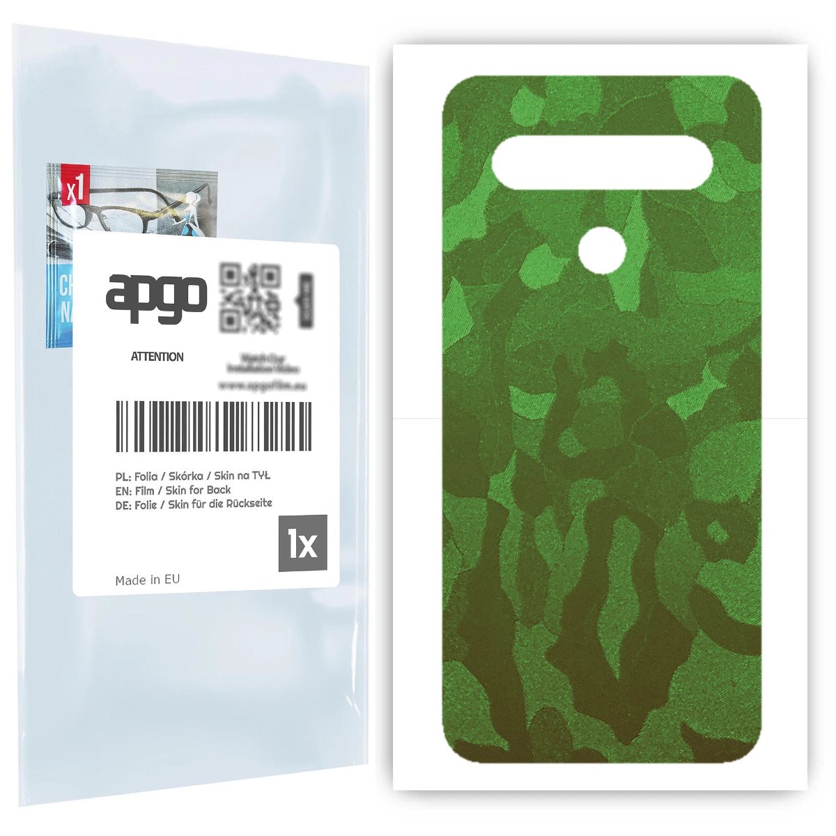 Folia naklejka skórka strukturalna na TYŁ do LG K61 -  Moro | Camo Zielony - apgo SKINS