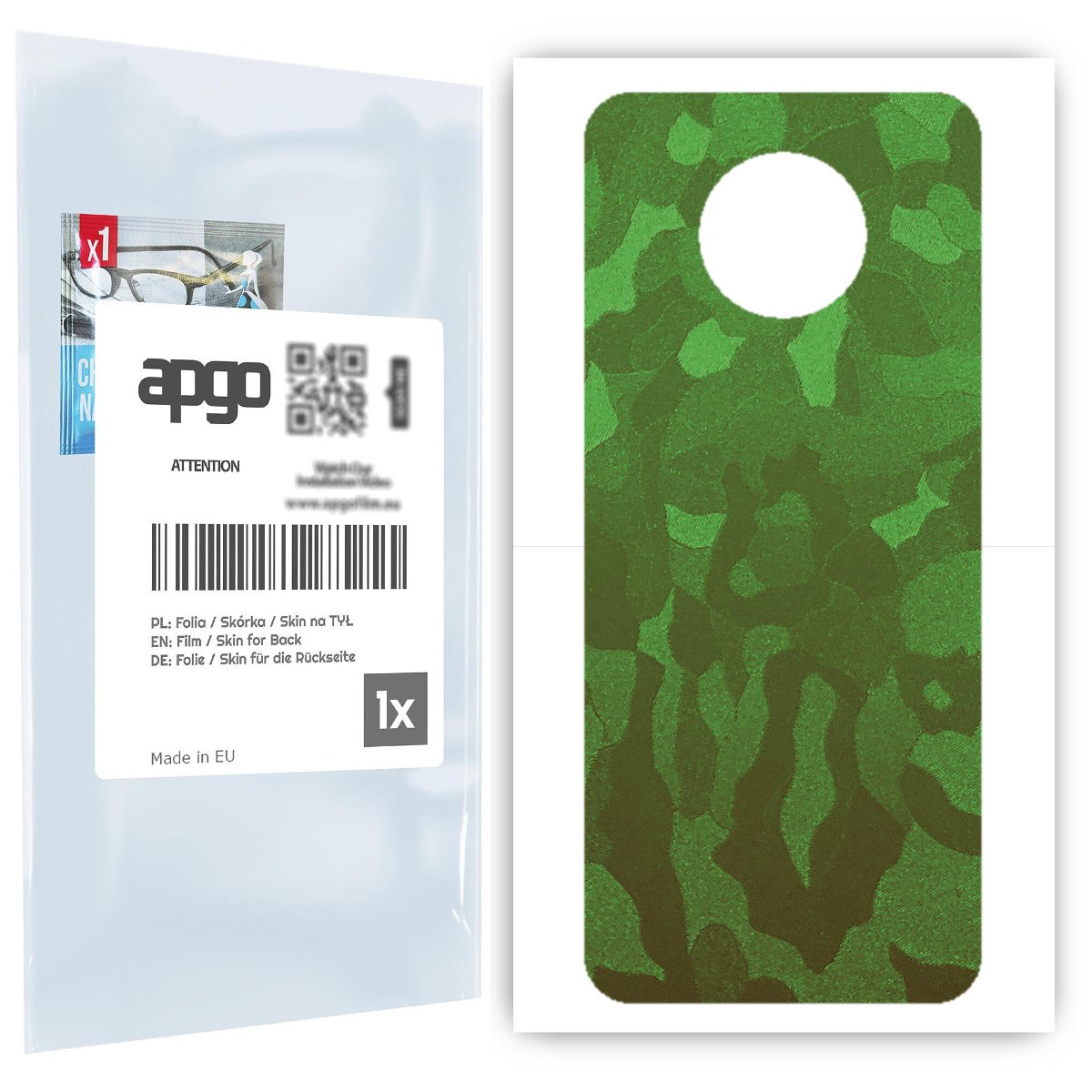 Folia naklejka skórka strukturalna na TYŁ do Nokia G50 5G -  Moro | Camo Zielony - apgo SKINS