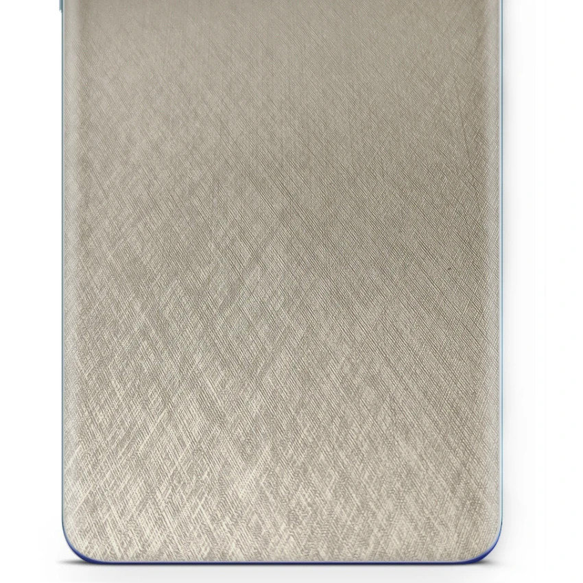 Folia naklejka skórka strukturalna na TYŁ do Samsung Galaxy A71 5G -  Tytan Srebrny - apgo SKINS