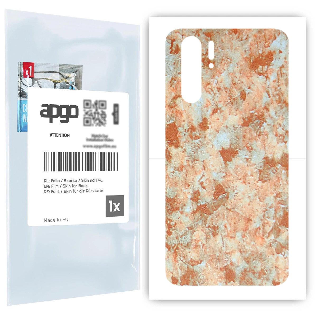 Folia naklejka skórka strukturalna na TYŁ do Huawei P30 Pro New Edition -  Kamień Piaskowiec - apgo SKINS