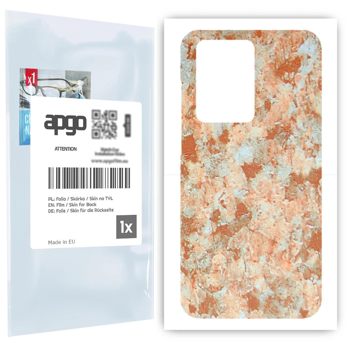 Folia naklejka skórka strukturalna na TYŁ do Samsung Galaxy S20 Ultra -  Kamień Piaskowiec - apgo SKINS