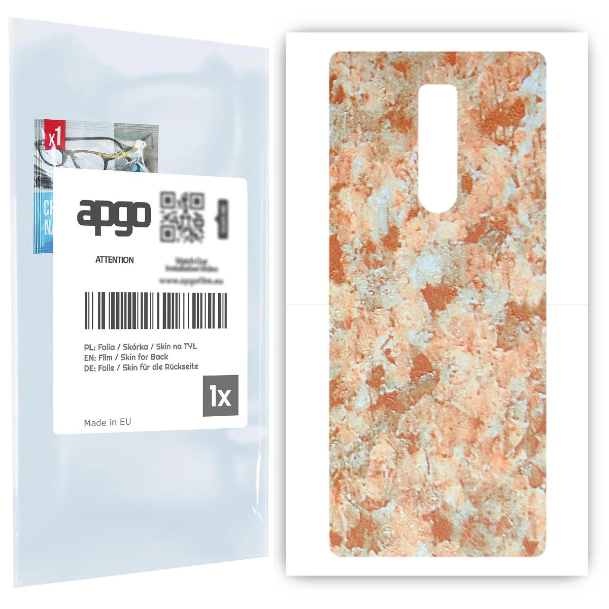 Folia naklejka skórka strukturalna na TYŁ do Sony Xperia 1 -  Kamień Piaskowiec - apgo SKINS