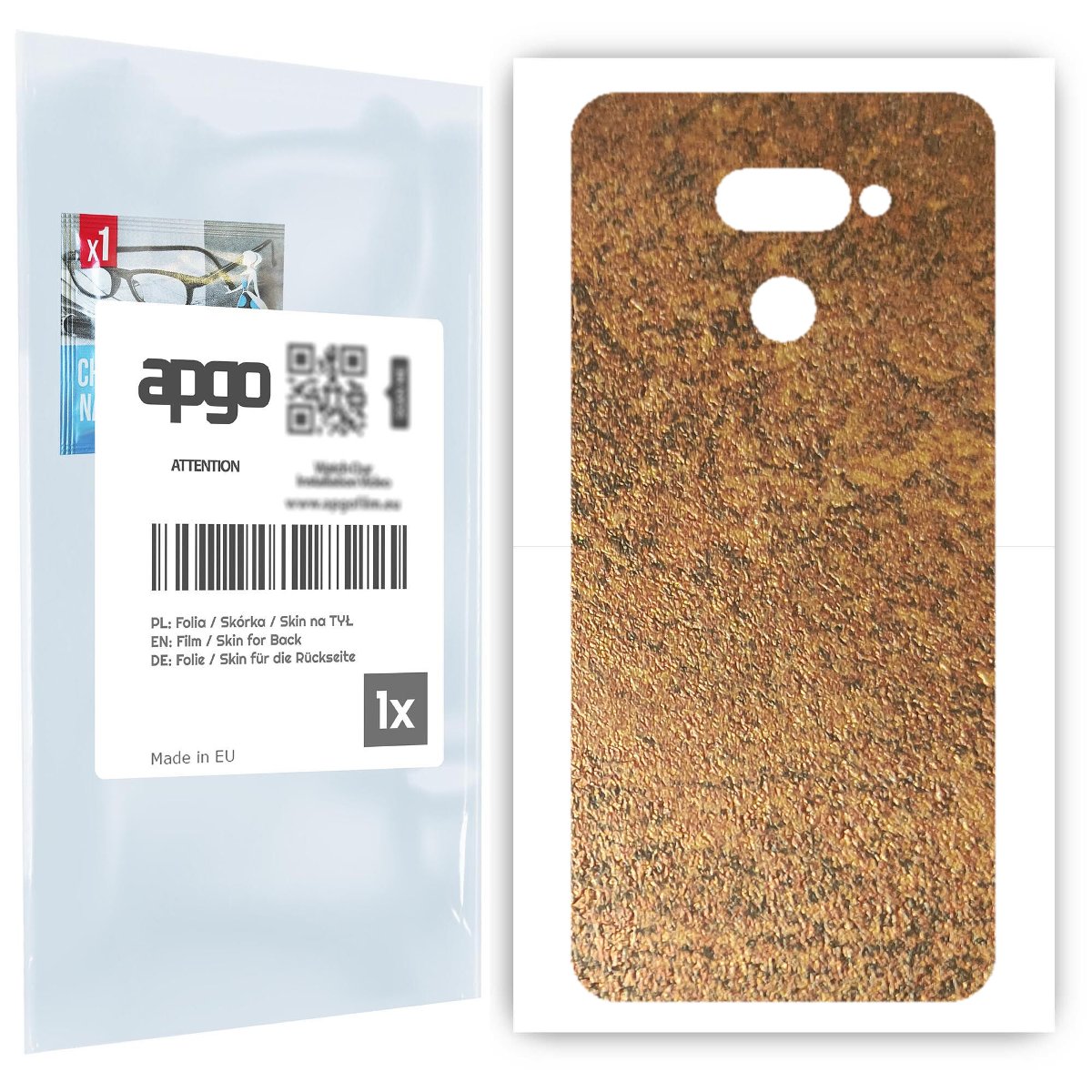 Folia naklejka skórka strukturalna na TYŁ do LG K50 -  Zardzewiała Miedź - apgo SKINS