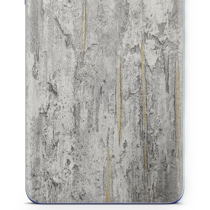 Folia naklejka skórka strukturalna na TYŁ do HTC Wildfire E Lite -  Beton Złote Paski - apgo SKINS