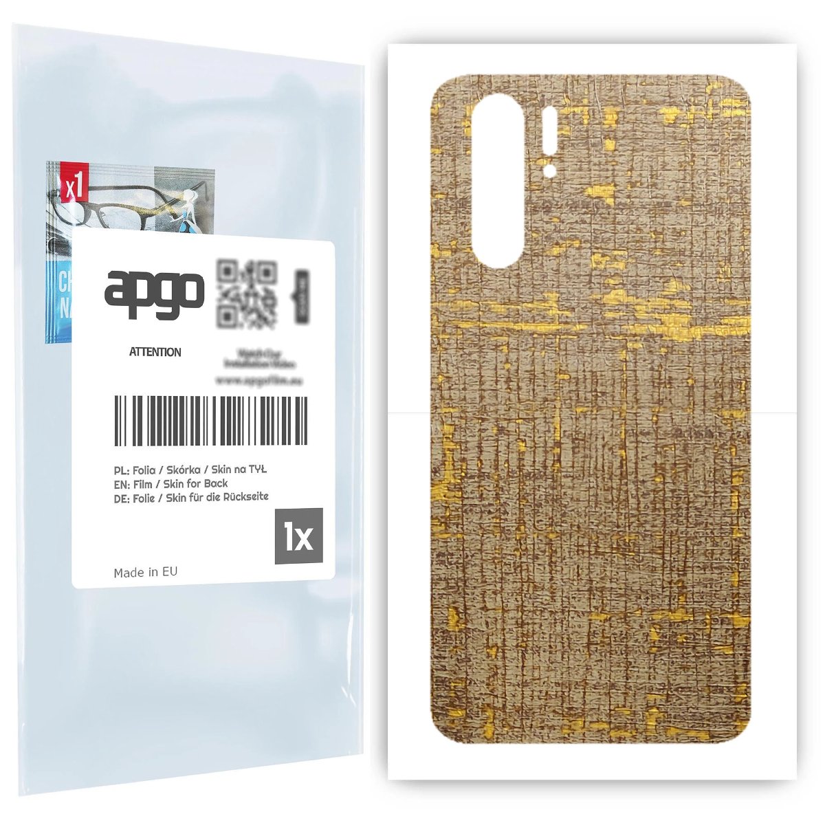 Folia naklejka skórka strukturalna na TYŁ do Huawei P30 Pro New Edition -  Tkanina Vintage - apgo SKINS
