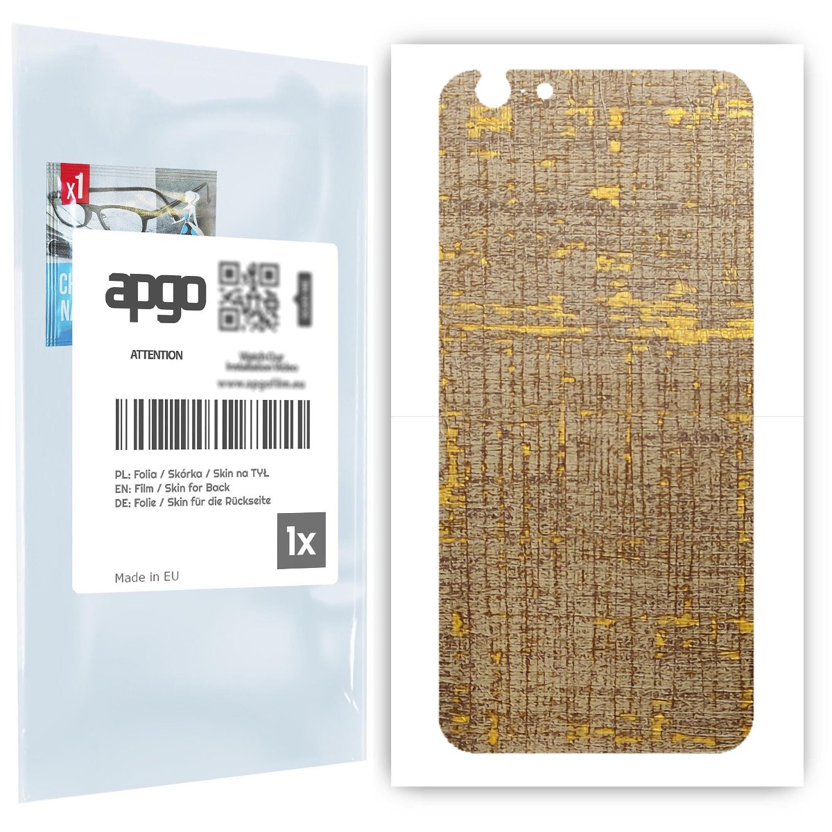 Folia naklejka skórka strukturalna na TYŁ do Apple iPhone 6 -  Tkanina Vintage - apgo SKINS