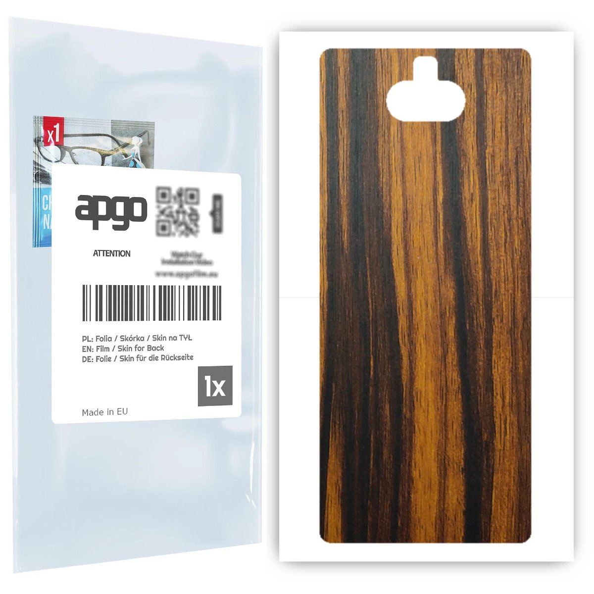 Folia naklejka skórka strukturalna na TYŁ do Sony Xperia 10 -  Drewno Tygrysie - apgo SKINS