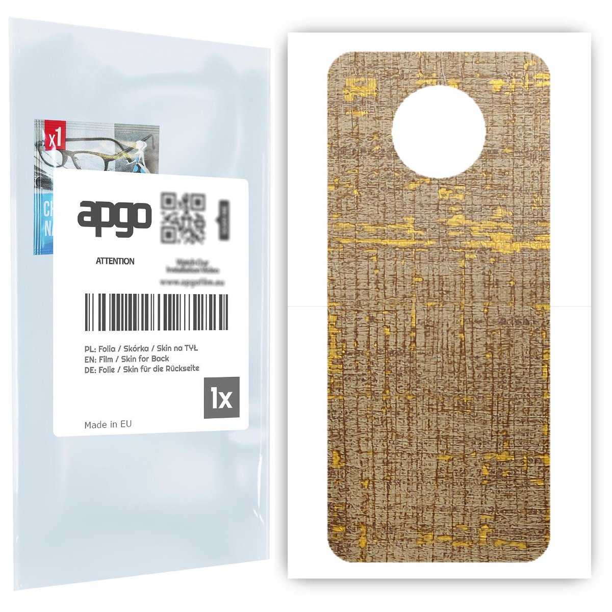 Folia naklejka skórka strukturalna na TYŁ do Nokia G50 5G -  Tkanina Vintage - apgo SKINS
