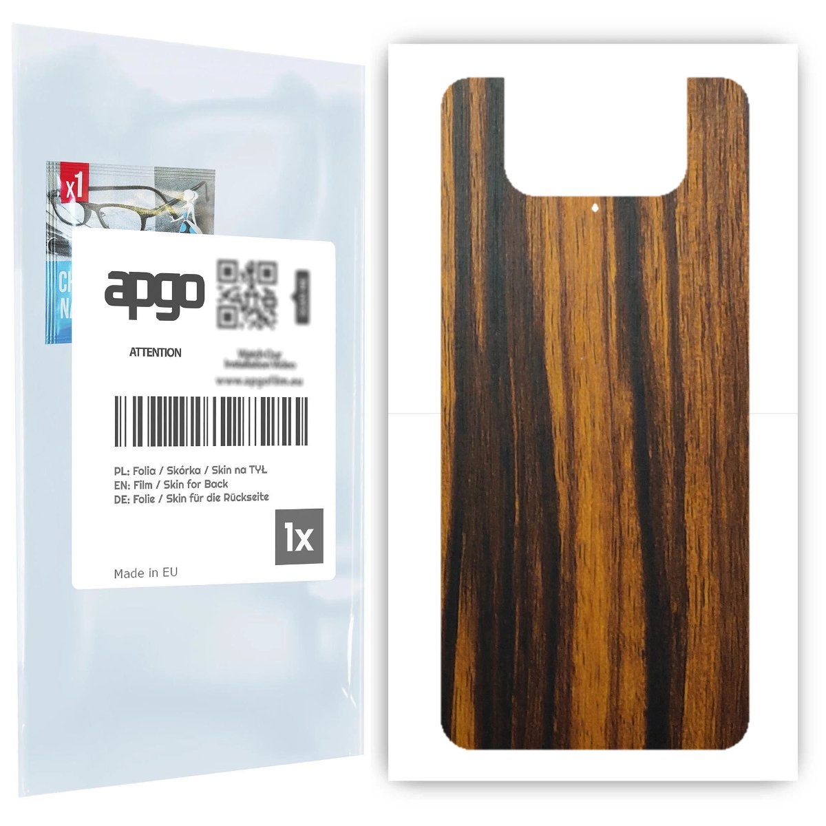 Folia naklejka skórka strukturalna na TYŁ do Asus ZenFone 8 Flip -  Drewno Tygrysie - apgo SKINS