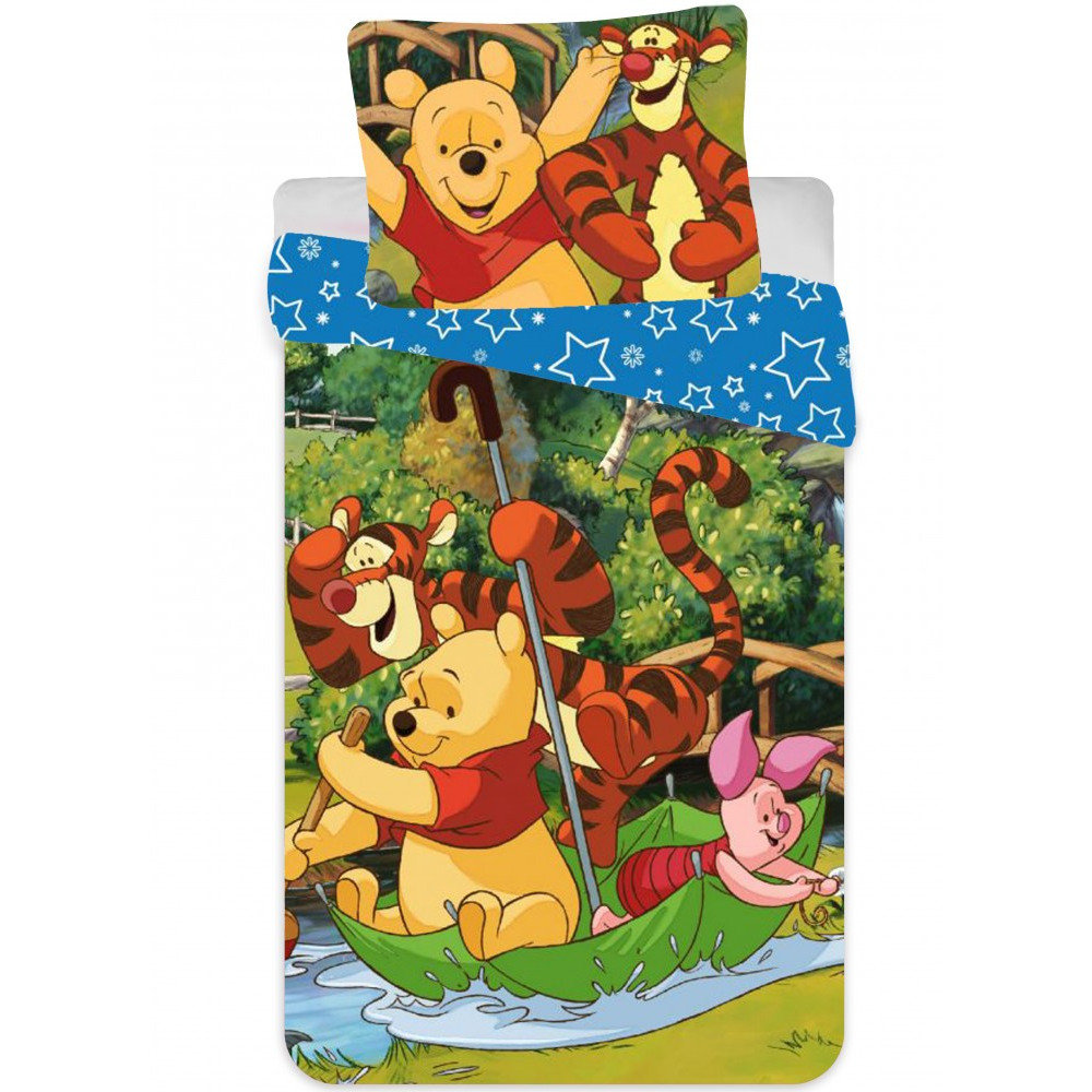 Pościel dziecięca Disney Kubuś Puchatek, 90x140 cm, 40x55 cm, motyw obrazkowy