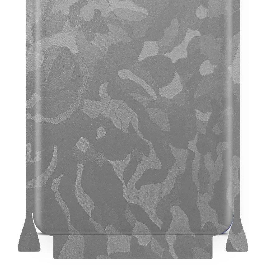 Folia naklejka skórka strukturalna na TYŁ+BOKI do Samsung Galaxy A72 5G -  Moro | Camo Srebrny - apgo SKINS