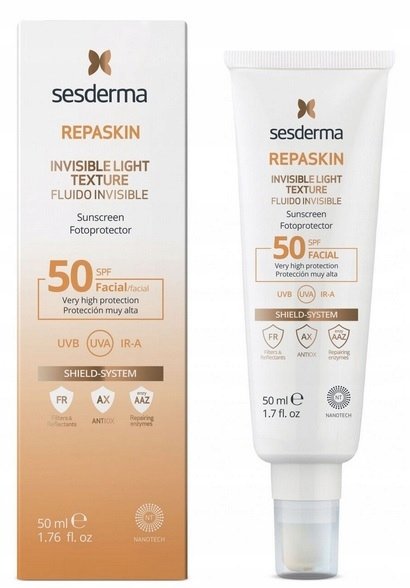 SesDerma REPASKIN Invisible light texture krem spf 50, 50ml