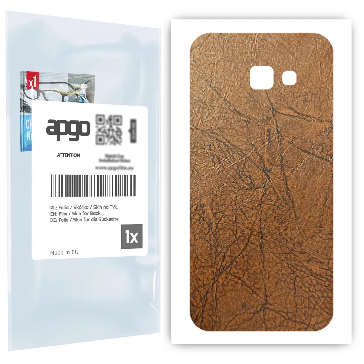 Folia naklejka skórka strukturalna na TYŁ do Samsung Galaxy A5 (2017) -  Skóra Vintage - apgo SKINS