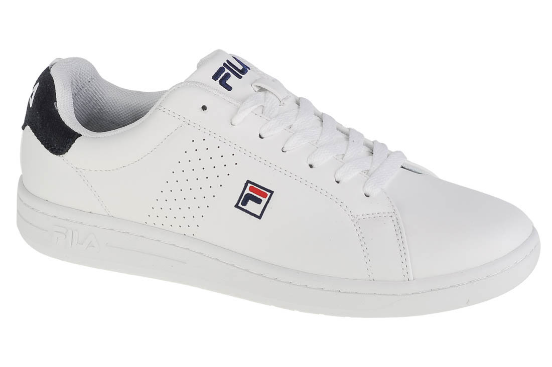 Fila Męskie buty sportowe Crosscourt 2 F Low Sneaker, Biała sukienka Blues, 47 EU