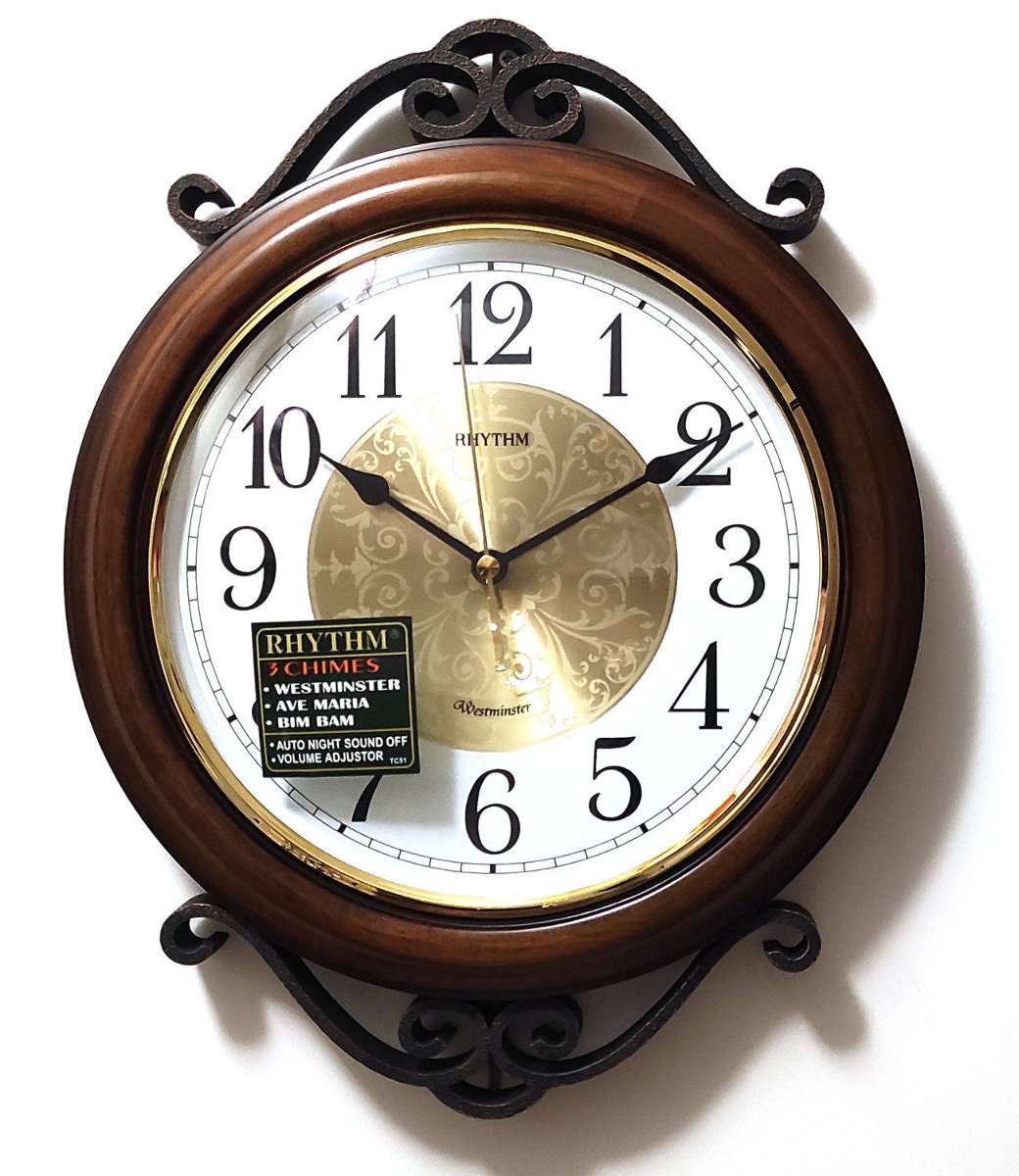 Zegar ścienny Rhythm CMH754NR06 29 cm kuranty