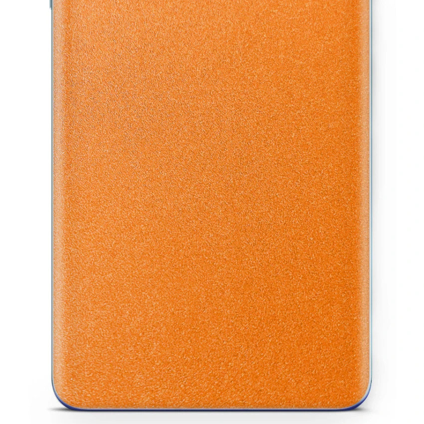 Folia naklejka skórka strukturalna na TYŁ do Amazon Fire HD 10 Plus 2021 -  Pomarańczowy Pastel Matowy Chropowaty Baranek - apgo SKINS