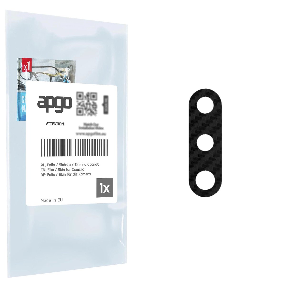 Folia naklejka skórka strukturalna na wyspę aparatu do Samsung Galaxy A20s - różne kolory na kamerę, obiektyw apgo SKINS Lens Protector