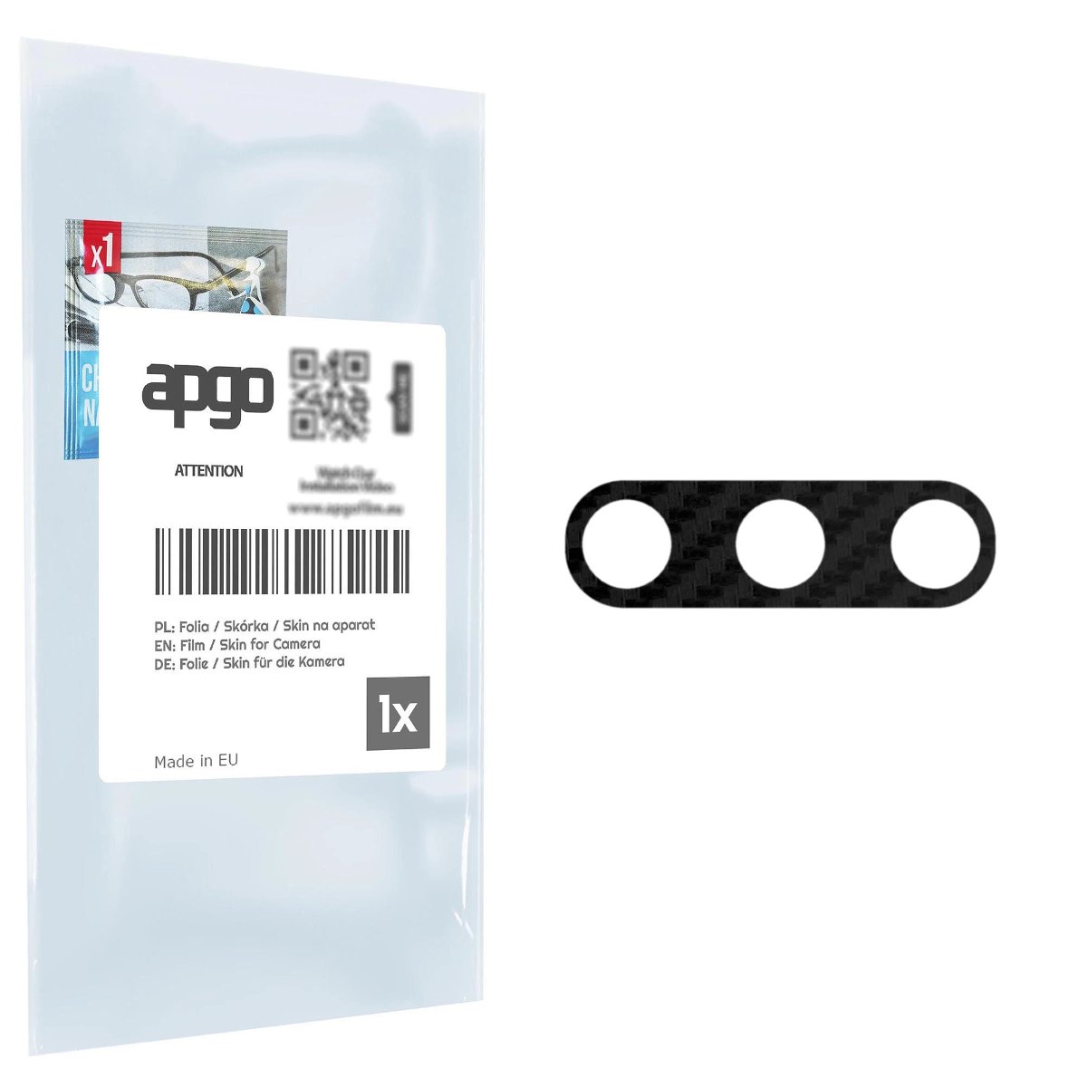 Folia naklejka skórka strukturalna na wyspę aparatu do LG Q60 - różne kolory na kamerę, obiektyw apgo SKINS Lens Protector