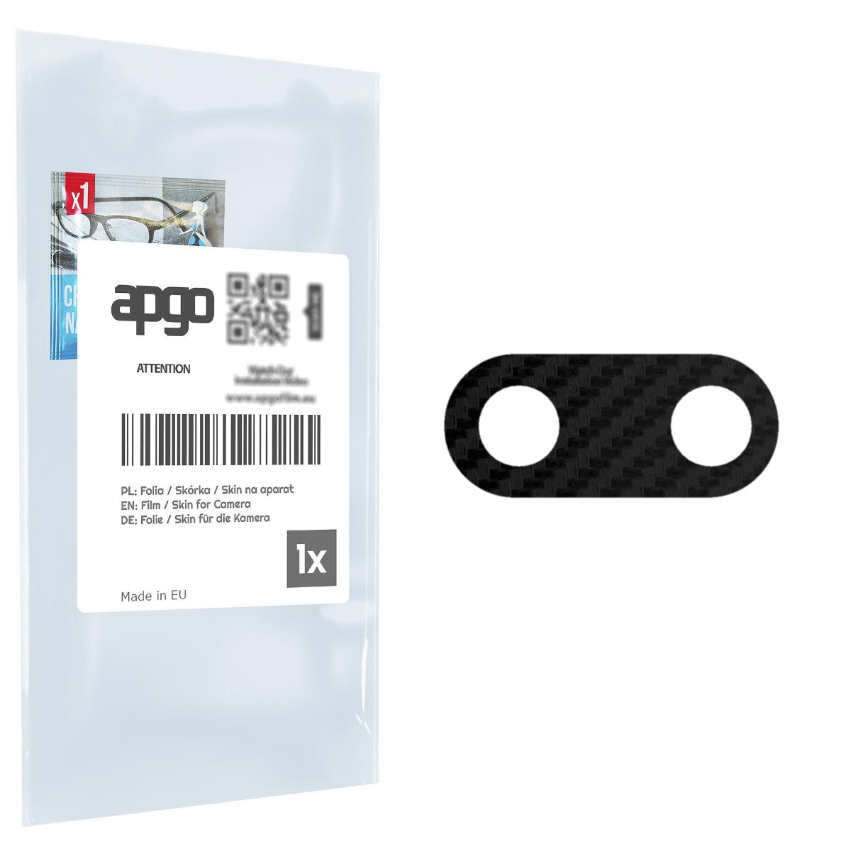 Folia naklejka skórka strukturalna na wyspę aparatu do Xiaomi Mi A1 (Mi 5X) - różne kolory na kamerę, obiektyw apgo SKINS Lens Protector