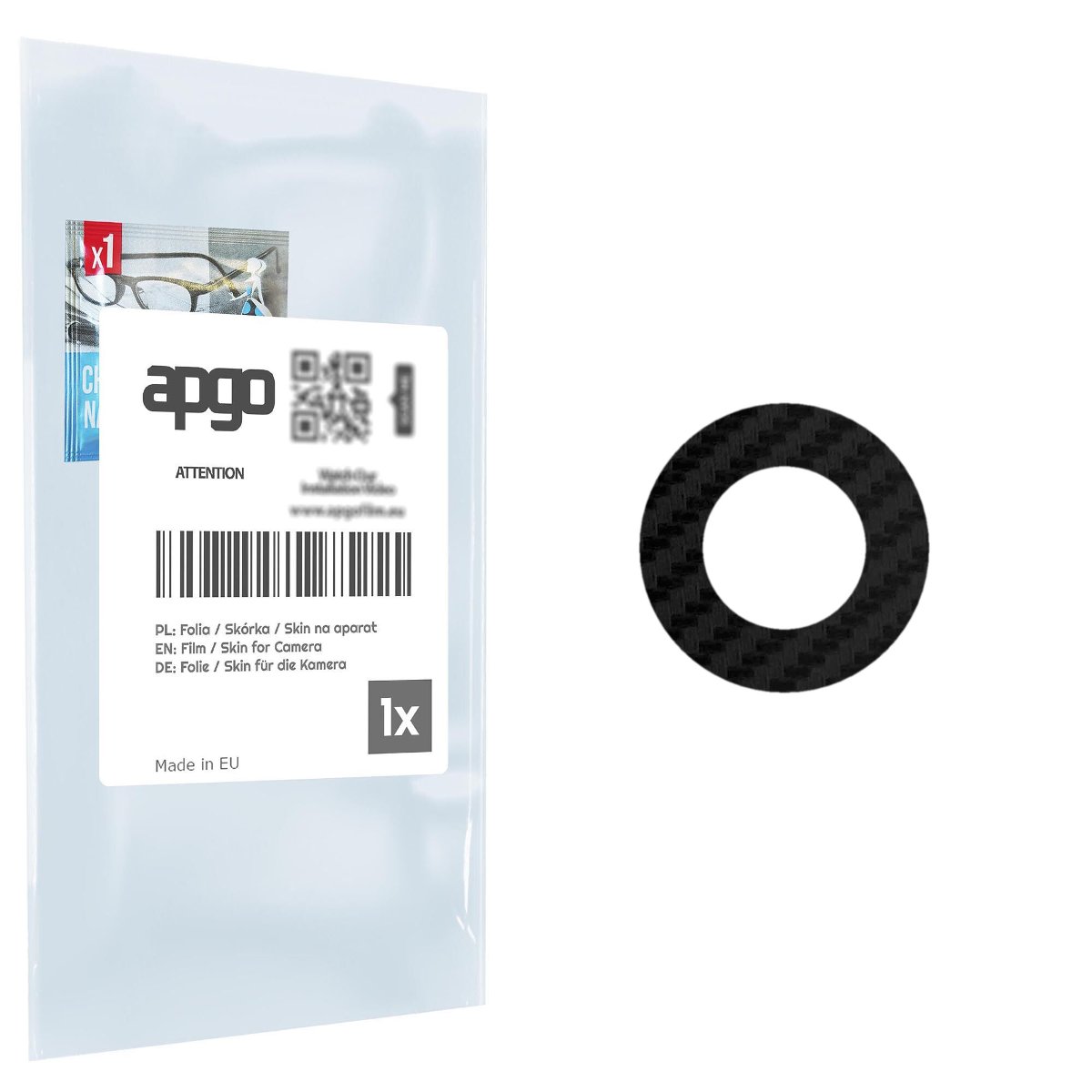 Folia naklejka skórka strukturalna na wyspę aparatu do ZTE Axon 7 - różne kolory na kamerę, obiektyw apgo SKINS Lens Protector