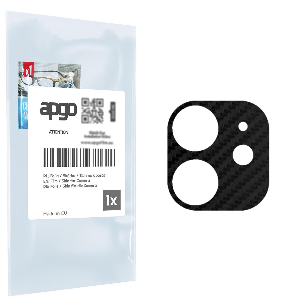 Folia naklejka skórka strukturalna na wyspę aparatu do Apple iPhone 12 - różne kolory na kamerę, obiektyw apgo SKINS Lens Protector