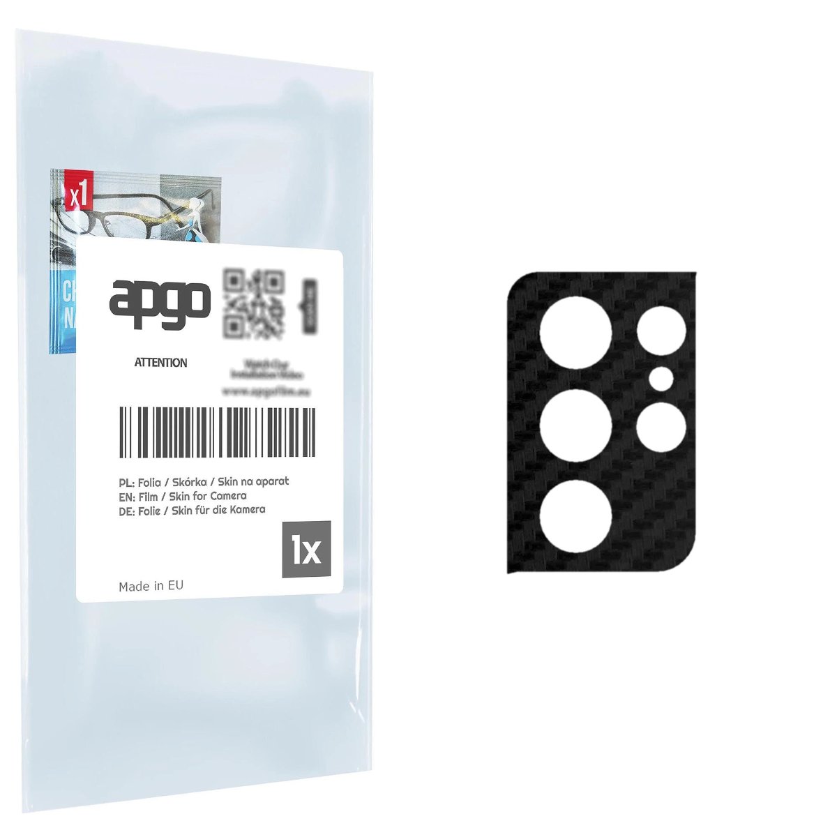 Folia naklejka skórka strukturalna na wyspę aparatu do Samsung Galaxy S21 Ultra 5G - różne kolory na kamerę, obiektyw apgo SKINS Lens Protector