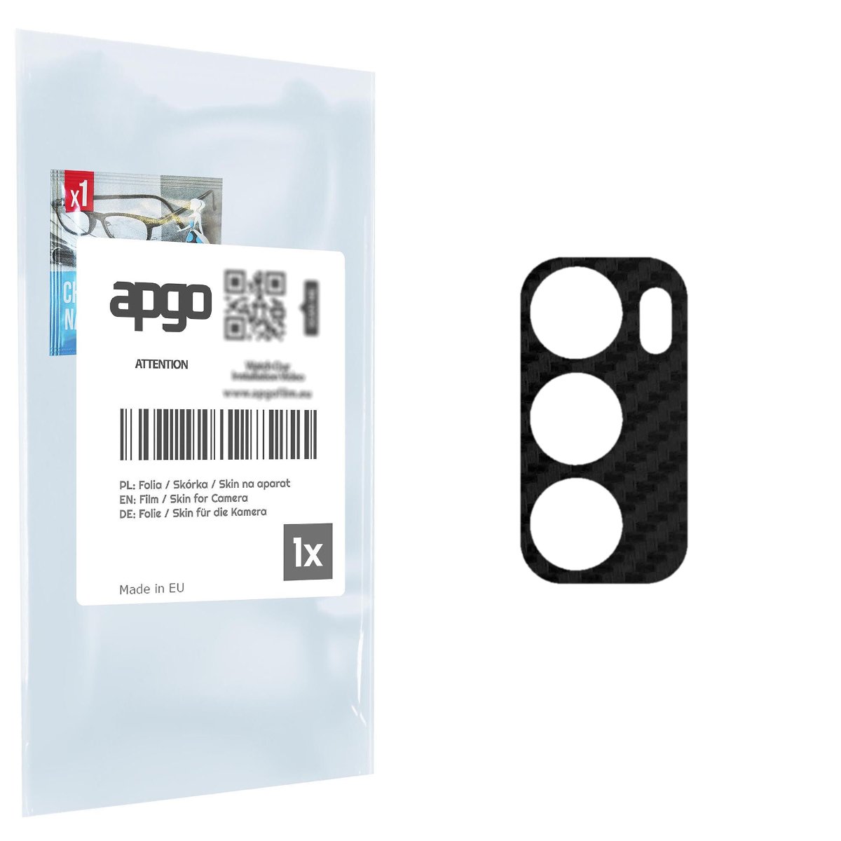 Folia naklejka skórka strukturalna na wyspę aparatu do Motorola Moto G60 - różne kolory na kamerę, obiektyw apgo SKINS Lens Protector