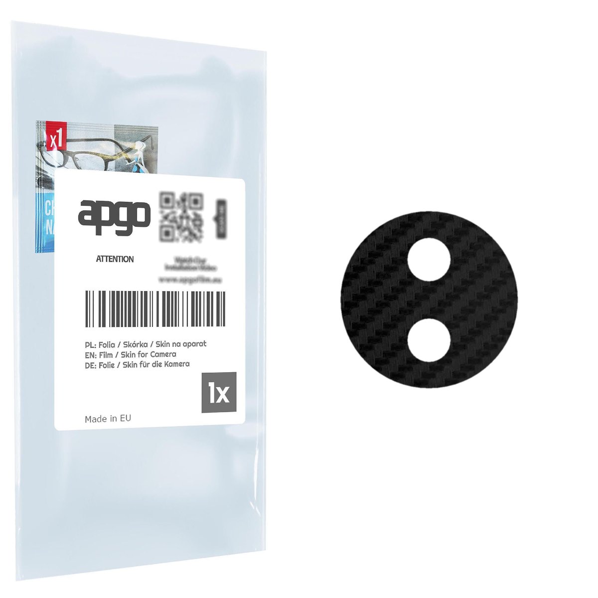 Folia naklejka skórka strukturalna na wyspę aparatu do Nokia C20 - różne kolory na kamerę, obiektyw apgo SKINS Lens Protector