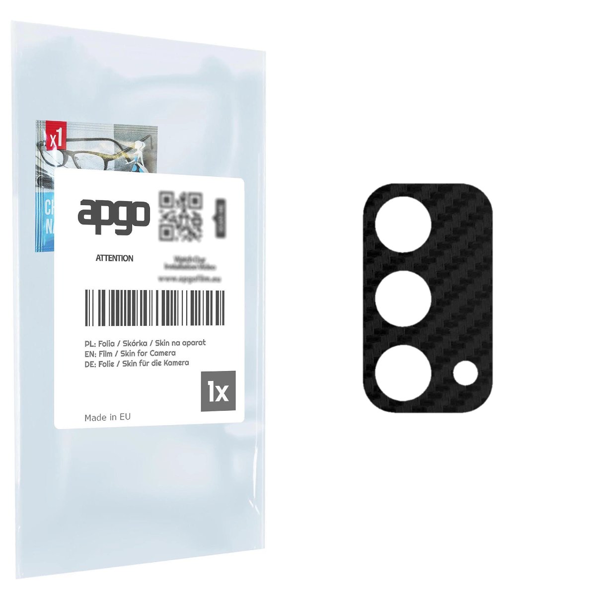 Folia naklejka skórka strukturalna na wyspę aparatu do Oppo A74 5G CPH2263 - różne kolory na kamerę, obiektyw apgo SKINS Lens Protector