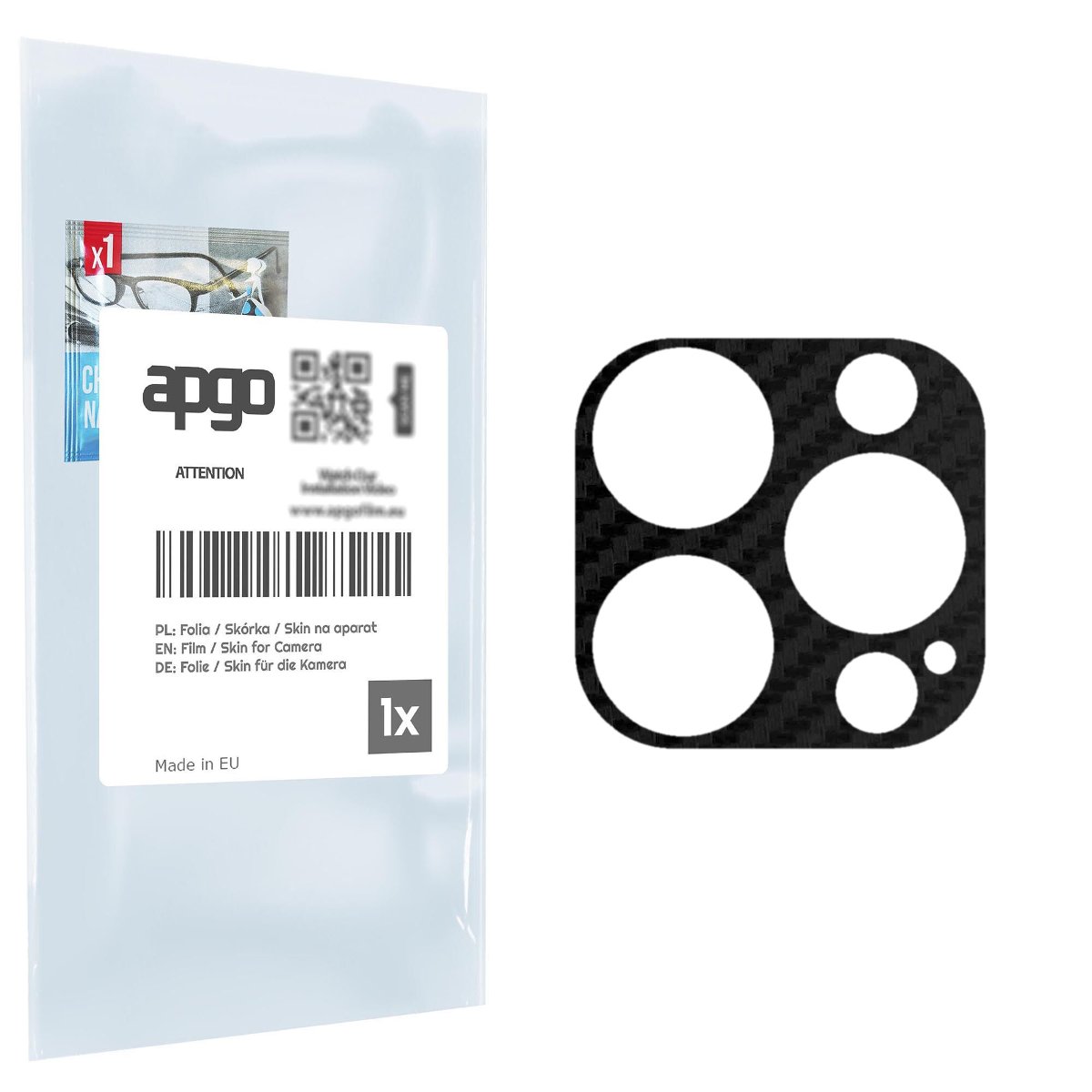 Folia naklejka skórka strukturalna na wyspę aparatu do Apple iPhone 13 Pro - różne kolory na kamerę, obiektyw apgo SKINS Lens Protector