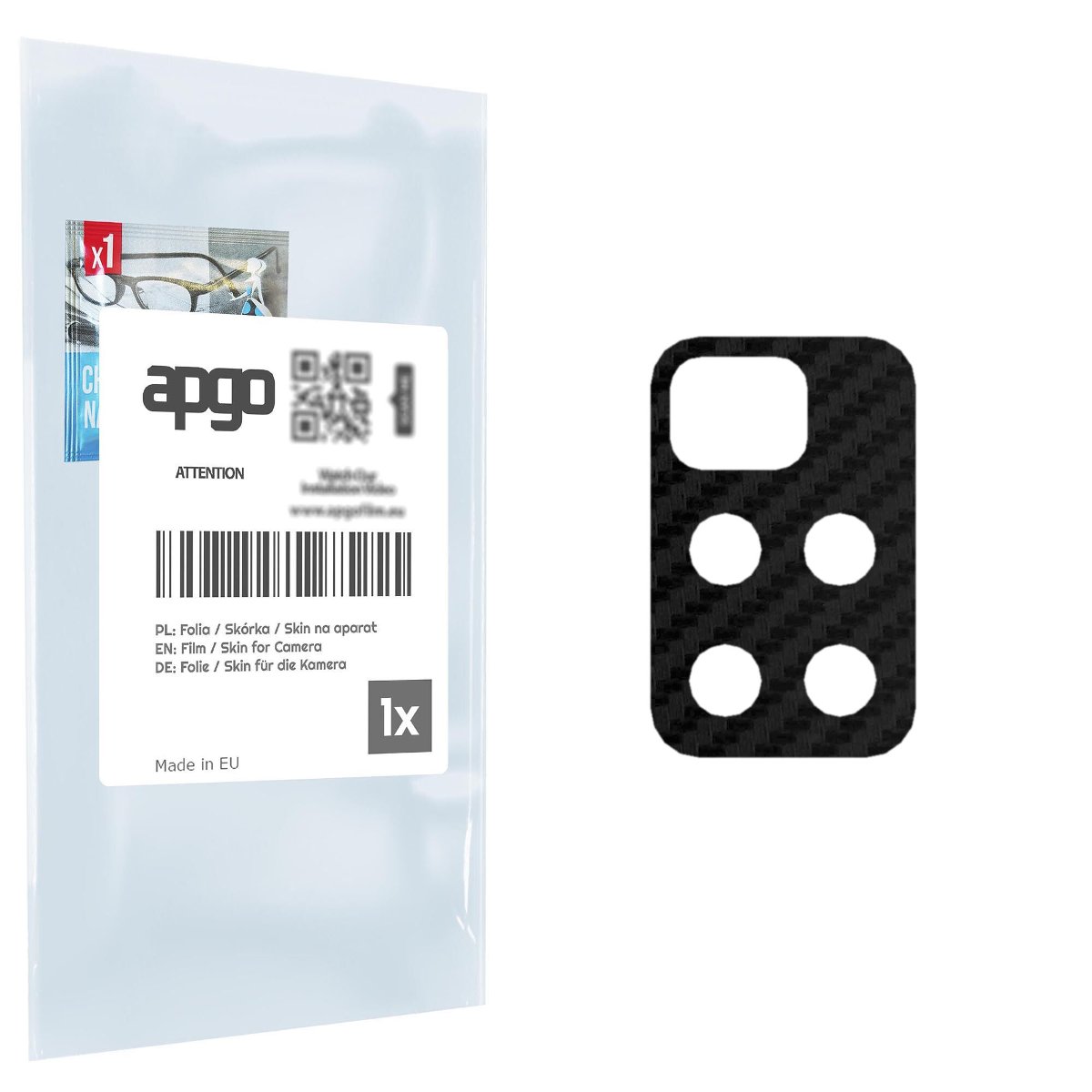 Folia naklejka skórka strukturalna na wyspę aparatu do Xiaomi Redmi Note 11 4G - różne kolory na kamerę, obiektyw apgo SKINS Lens Protector