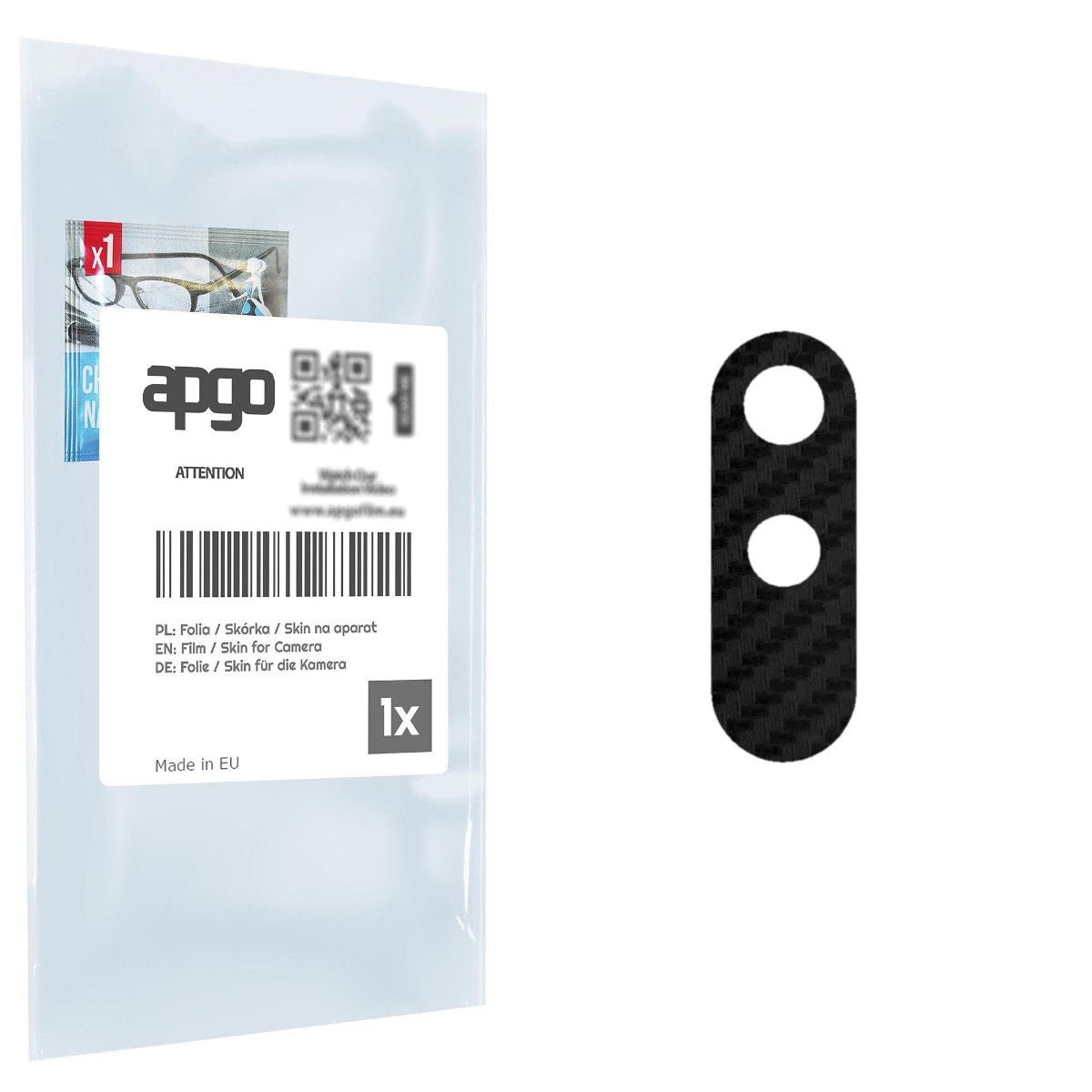 Folia naklejka skórka strukturalna na wyspę aparatu do Xiaomi Redmi 9A Sport - różne kolory na kamerę, obiektyw apgo SKINS Lens Protector