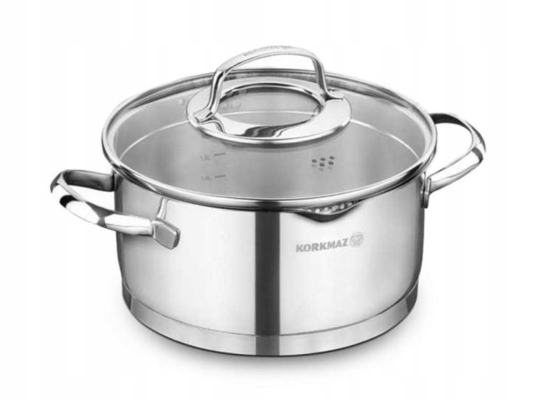 Garnek Z Pokrywką Stal 18/10 Korkmaz Steama 5,5 L