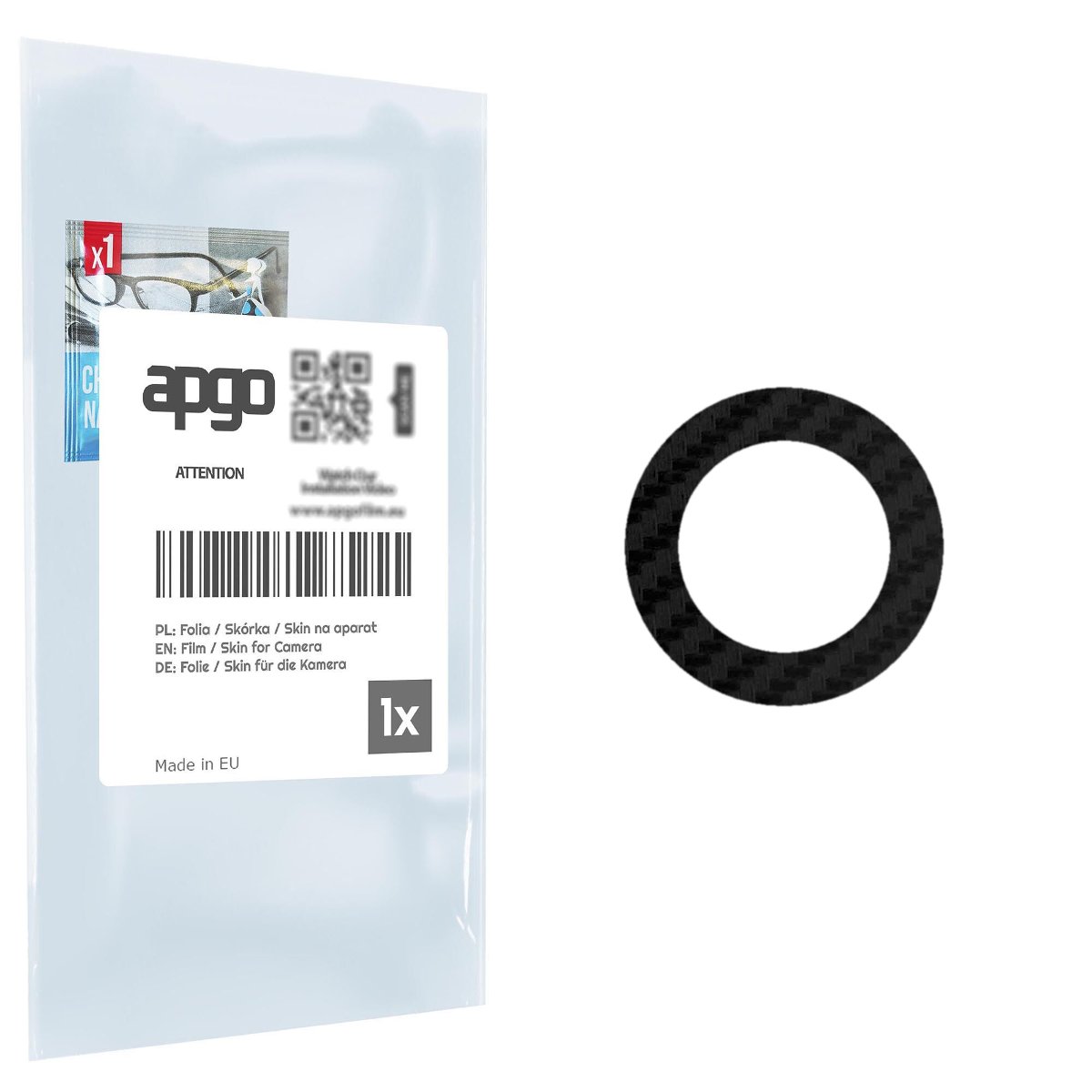 Folia naklejka skórka strukturalna na wyspę aparatu do Samsung Galaxy XCover 5 - różne kolory na kamerę, obiektyw apgo SKINS Lens Protector
