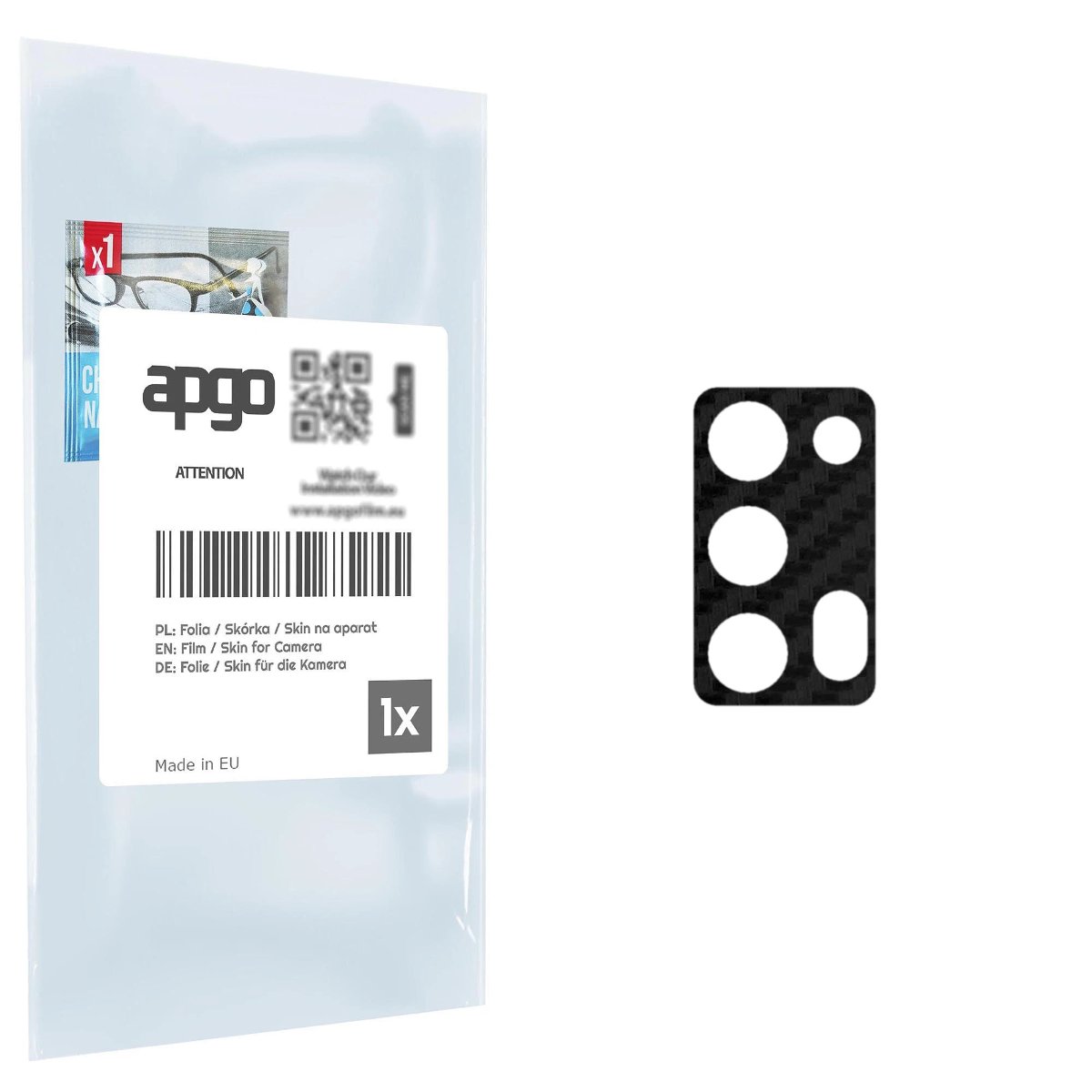 Folia naklejka skórka strukturalna na wyspę aparatu do myPhone Hammer Blade 5G - różne kolory na kamerę, obiektyw apgo SKINS Lens Protector