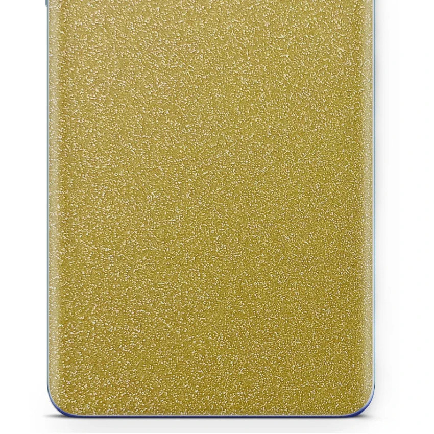 Folia naklejka skórka strukturalna na TYŁ do Samsung Galaxy A10s -  Brokat Złoty - apgo SKINS